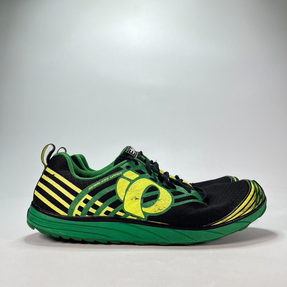Pearl Izumi E:Motion Trail N1 Black Bright Lime Green Running Shoes Mens Size 13